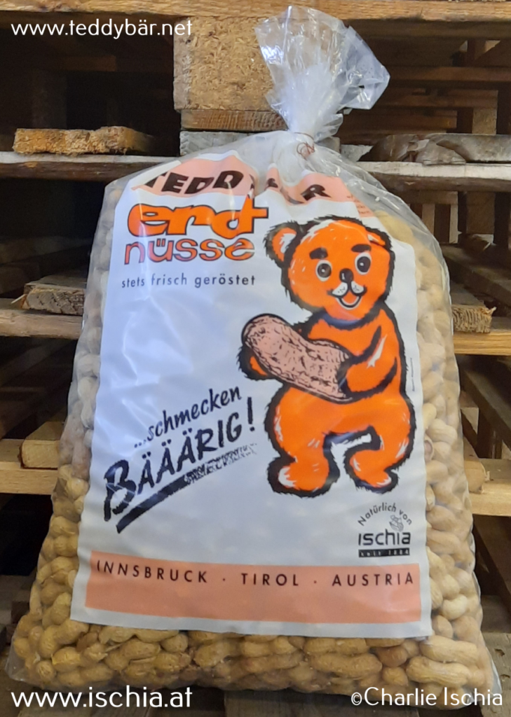 Teddybär Erdnüsse - frisch geröstet in Tirol !